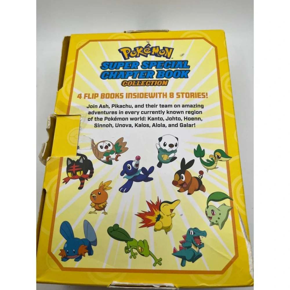 Pokemon Super‎ Special Chapter Book Collection Scholastic 4 Flip Books